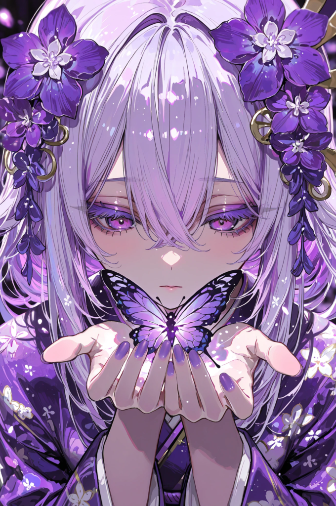 紫の蝶